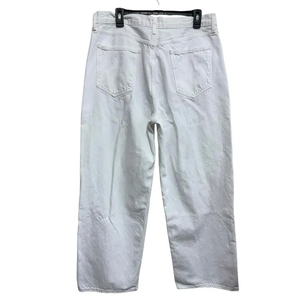 AGOLDE Low Slung Baggy White Organic Cotton‎ Jeans 31 - Image 2