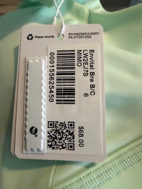 Lululemon Envital Bra B/C Mint Moment Size 6 NWT - Image 7