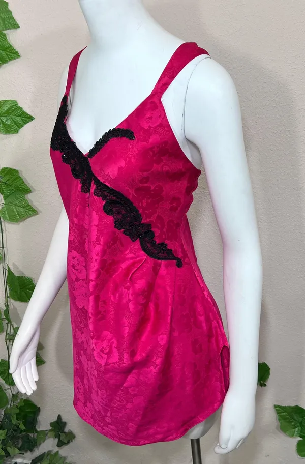 Victoria Secret Pink Lace Gold Label Vintage Rare Night Dress Slip - Image 7