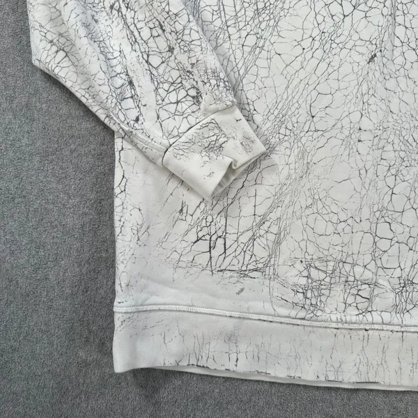 Lululemon Perfectly Oversized Crew Sweatshirt Women's 8 White/Gray Pattern - Image 2