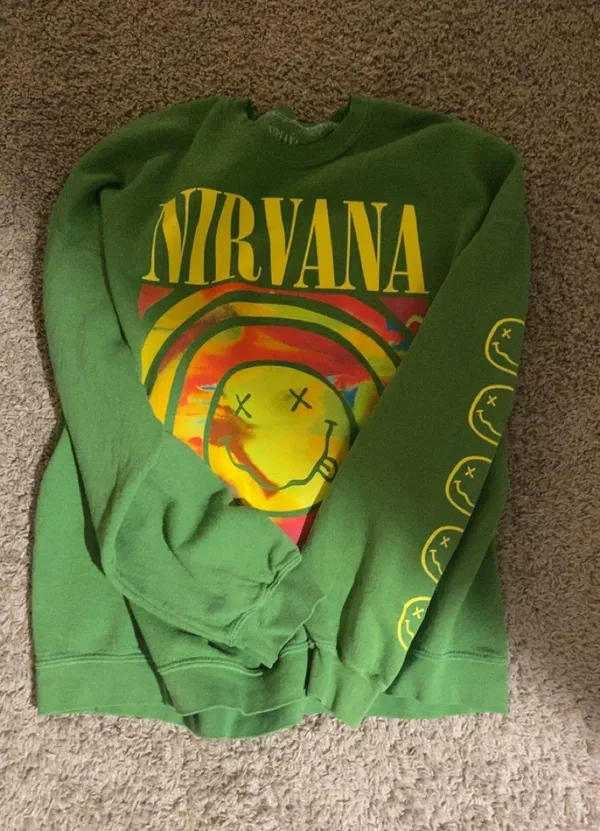 Green Urban Outfitter Nirvana Sweatshirt - Image 2
