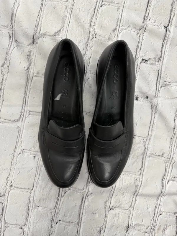 ECCO Felicia Penny Loafer Women's Size EU 41 Black Leather Slip On Shoes - Image 8