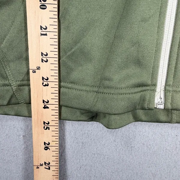 The North Face Womens Colorblock Full Zip Hoodie Olive Green Black Small NWT - Image 4