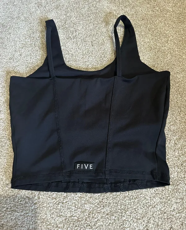 Black corset workout top - Image 2