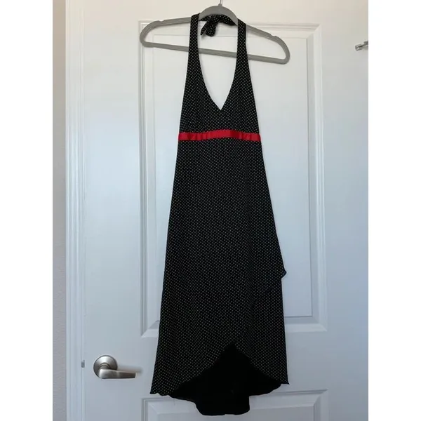 Y2K Polka Dot retro halter dress - Image 2
