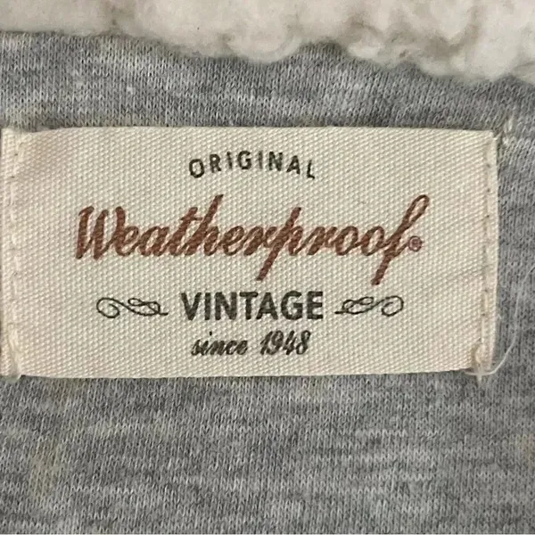 Weatherproof Vintage Fleece Faux Fur off White Blue Boho Soft ¼ Zip Jacket SZ M - Image 13