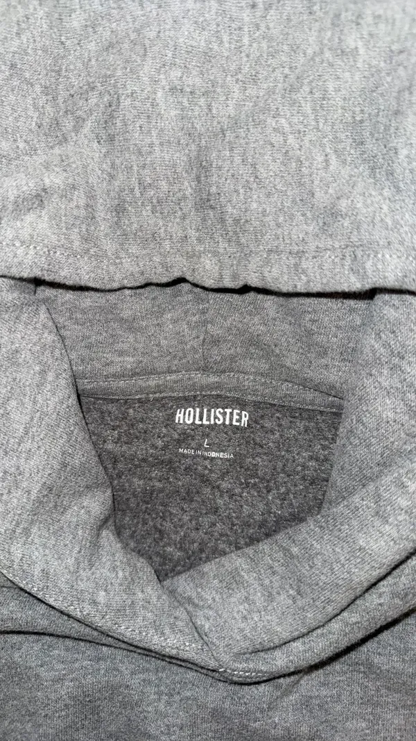 Grey Hollister Hoodie - Image 2