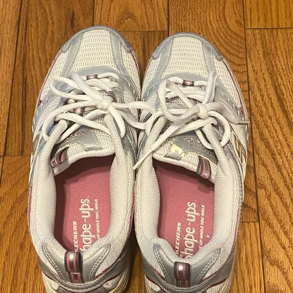 Skechers Womens Shape Ups 11814 Toning Pink White‎ Walking Shoes Size 8.5 - Image 3