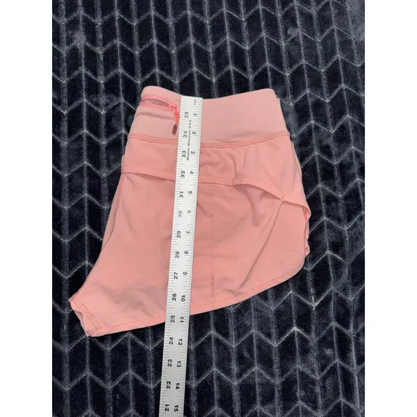 Lululemon Women's Run Time Shorts Athletic Liner Pink Size 6 - Image 9