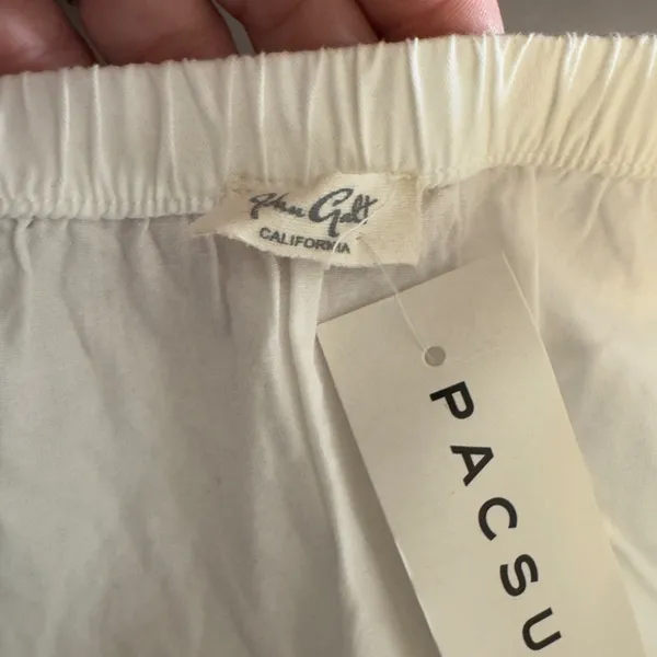 John Galt 1606 | NWT PacSun Tiered Ruffle Cotton Mini Skirt White Womens XS/S OS‎ - Image 5