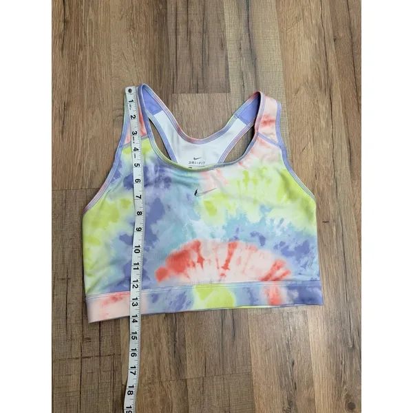 Nike Dri-Fit Tie Dye Sports Bra Women's Large Pastel Racerback‎ - Image 5