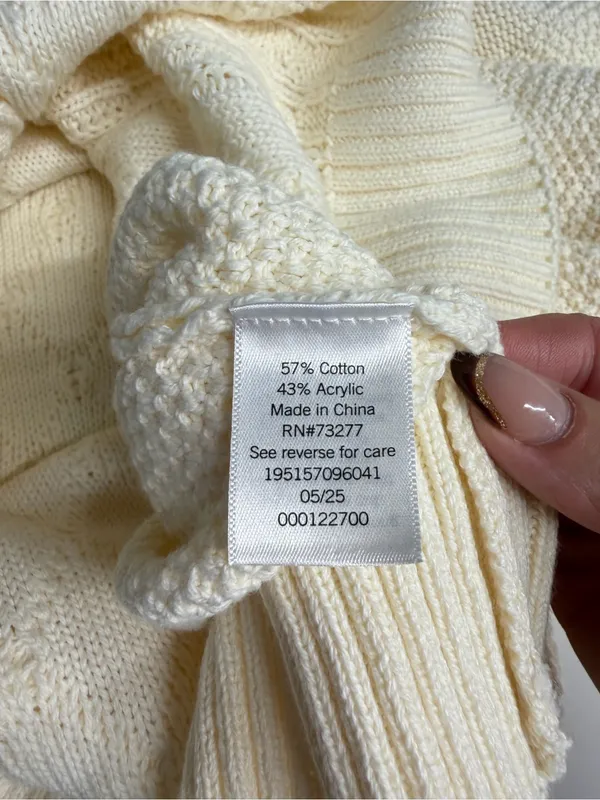 NWT fisherman grandpa sweater knit cotton blend minimalist preppy gift XXL - Image 7
