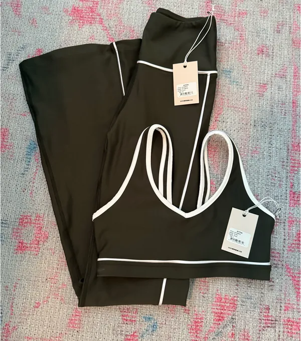 Ayda Sports Bra and Leggings Set Green - Image 5