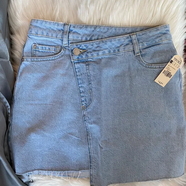 Garage Denim Wrap Skirt - Image 2