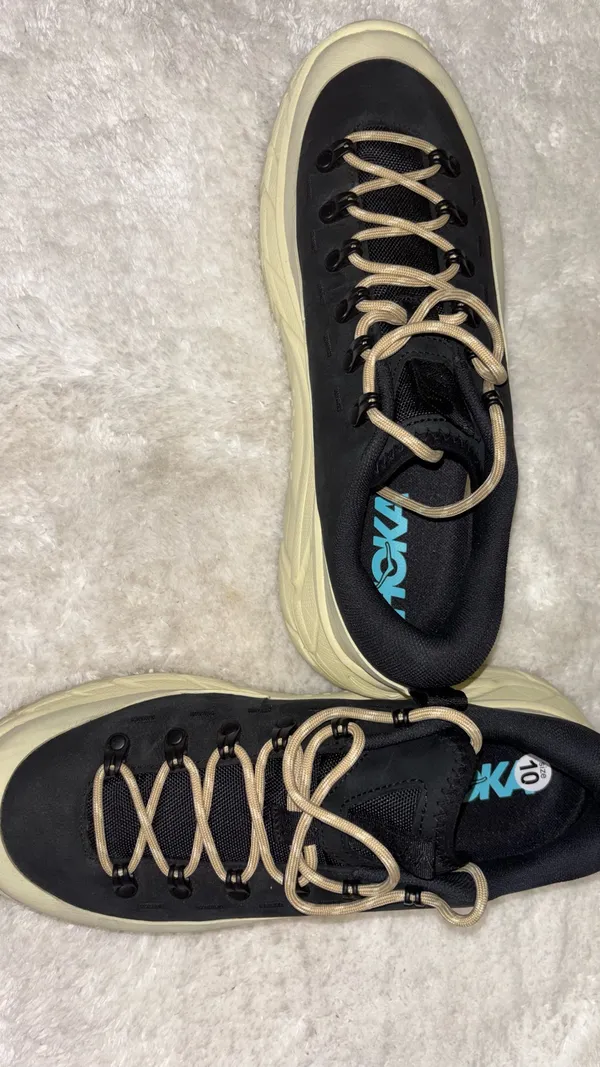 RARE Hoka tour Summit leather rubber zig-zag string up trail ready NURSING-shoes.. - Image 6