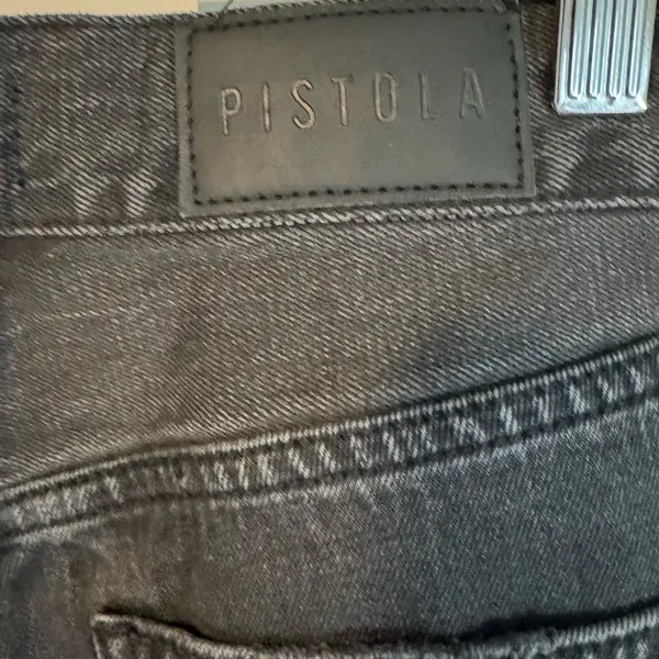 Pistola Cassie high rise straight leg Distressed Black Women's Jeans. Size 26 - Image 6