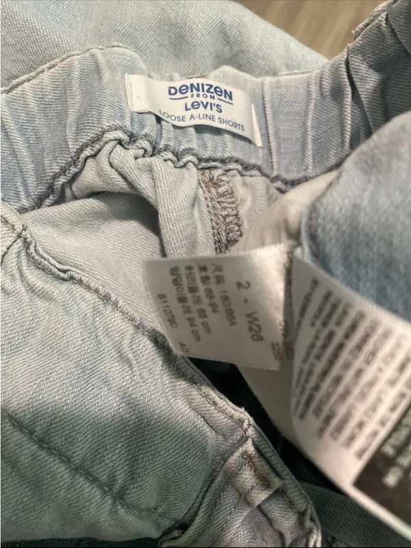 Denizen from Levi's Pale Blue High-Rise Denim Shorts - Image 3