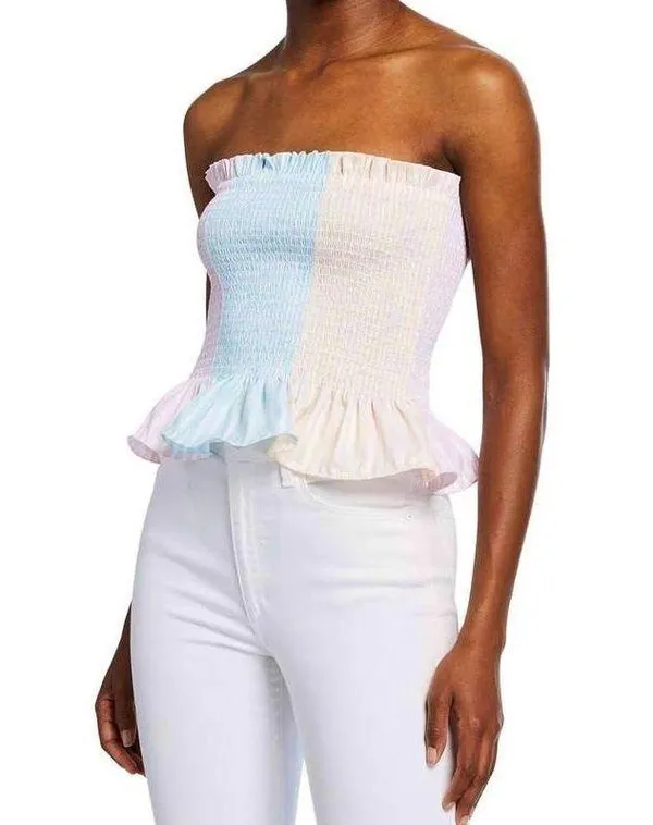 Petersyn New Smocked Ruffle Tube Top Marianna Tutti - Image 3