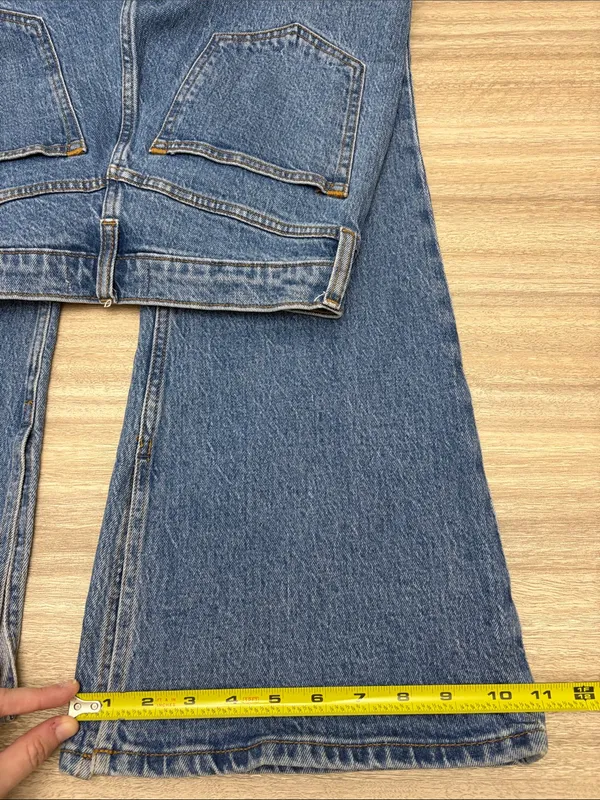 Abercrombie & Fitch The Vintage Flare Leg High Rise Jeans Women Size 6/28 Short - Image 7
