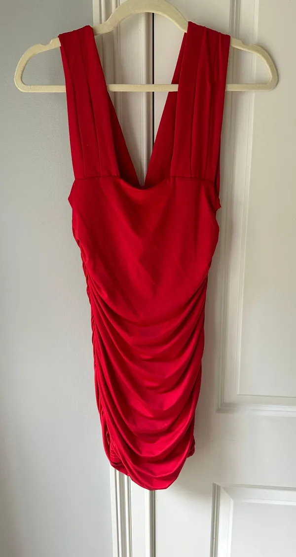 Red Mini Dress - Image 2