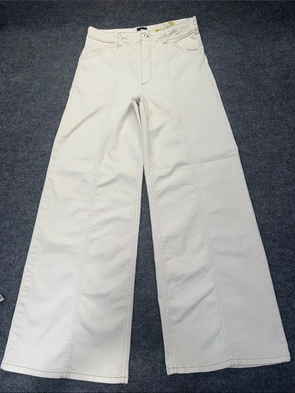 Anthropologie Maeve By Delaney Clean-Seamed High-Rise Wide-Leg Jeans size 31T - Image 2