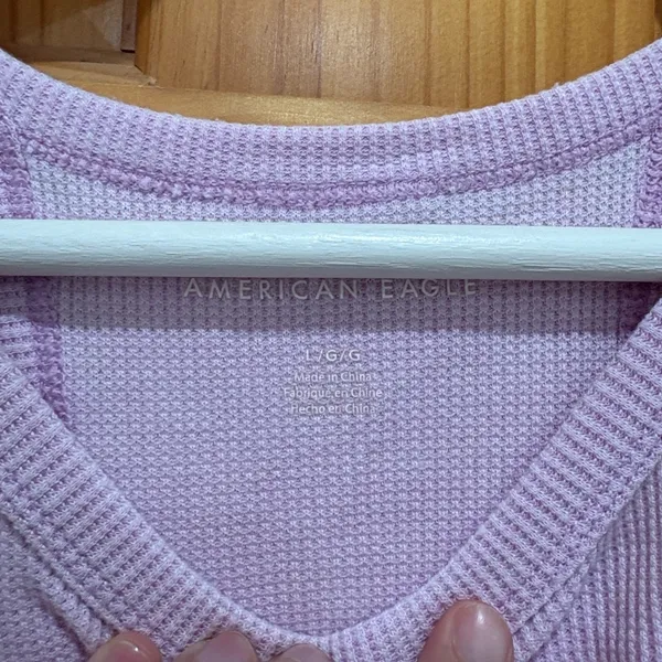 American Eagle Size Large Light Purple/Pink Crop Tank Top. - Image 3
