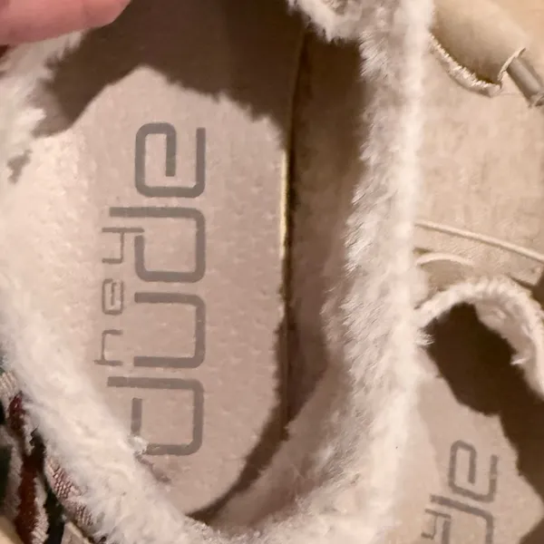 Hey Dude Women's Beige Canvas Sneakers - Image 6