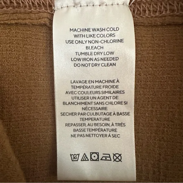 We The Free Gia Cardigan Dress Brown Button Up Thermal Women’s Medium Multiwear - Image 7
