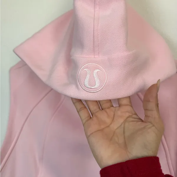 Lululemon Scuba Sleeveless Hoodie Vest Pink Oversized Athleisure XS/S - Image 5