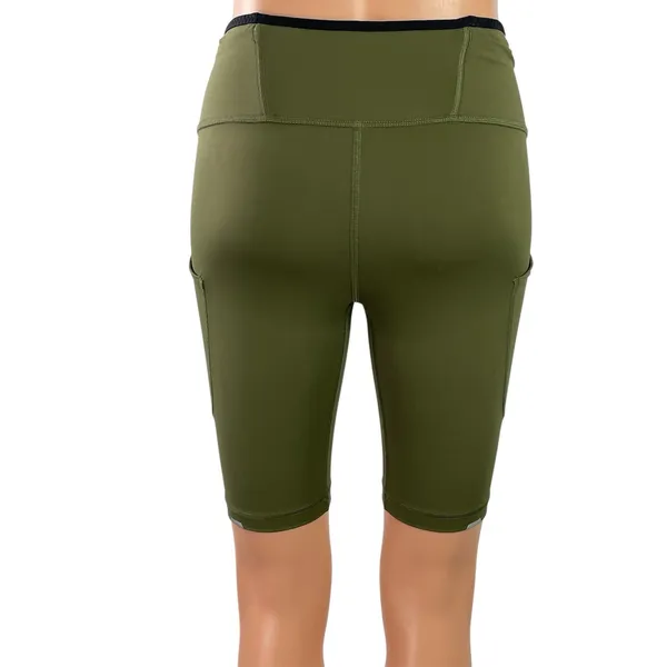 Rei Women's Green Mid Rise Hiking Outdoor Yoga Gym Athletic Biker Shorts Size S - Image 3