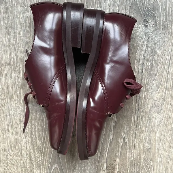 French Connection Woman’s Maeko Brown Leather Oxfords Shoes - Image 7