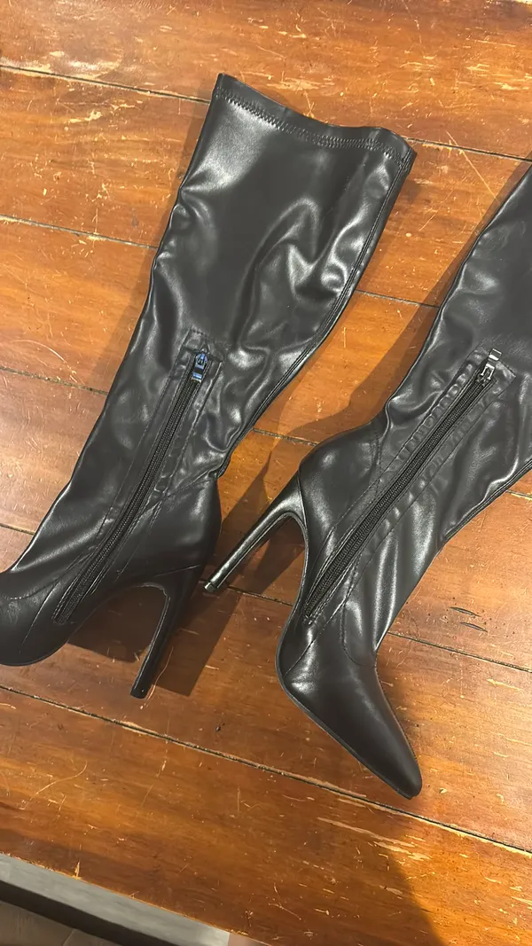Knee-high Leather Boots👢 - Image 4