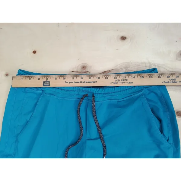Greys Anatomy by Barco Women Active Spandex Stretch Scrub Pants Size L Teal Blue - Image 13