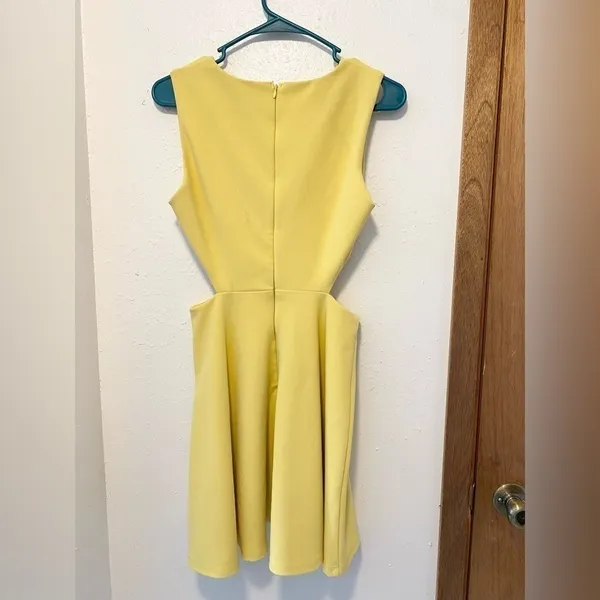 Lulus "Toast to You" Yellow Cutout Dress - Image 5