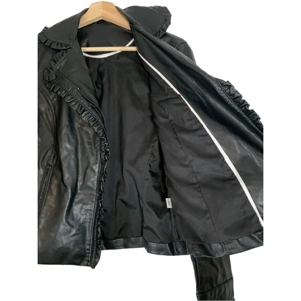 Catherine Malandrino Faux Leather Jacket Size Medium - Image 11