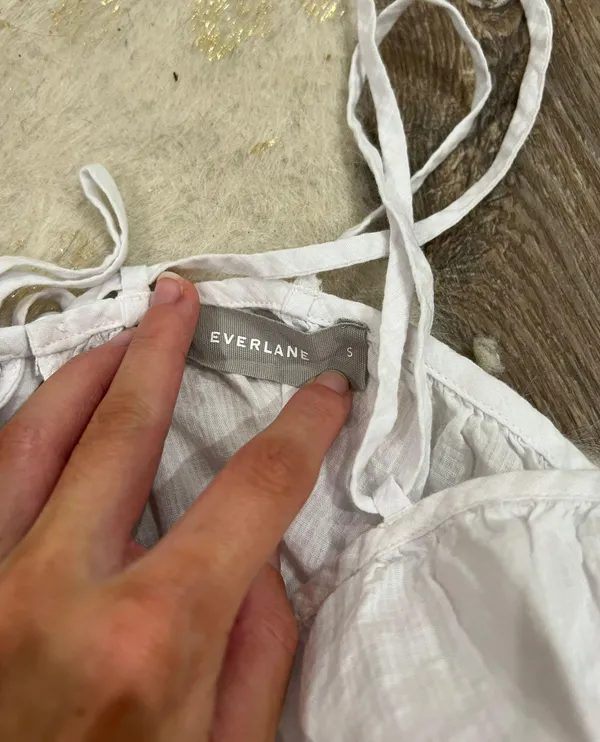 Everlane White Babydoll Tank Top - Image 2
