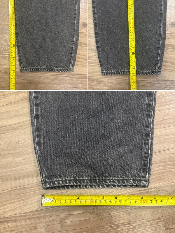 Levi’s Premium Baggy Dad Jeans W32 Black Big E High Rise 100% Cotton - Image 9