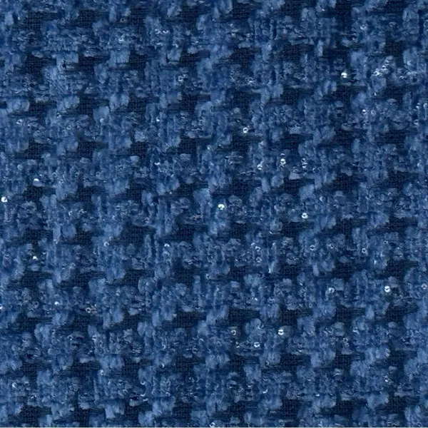 NEW Cece Tweed Shimmer Mini Skirt Blue Silver Women’s 8 - Image 3
