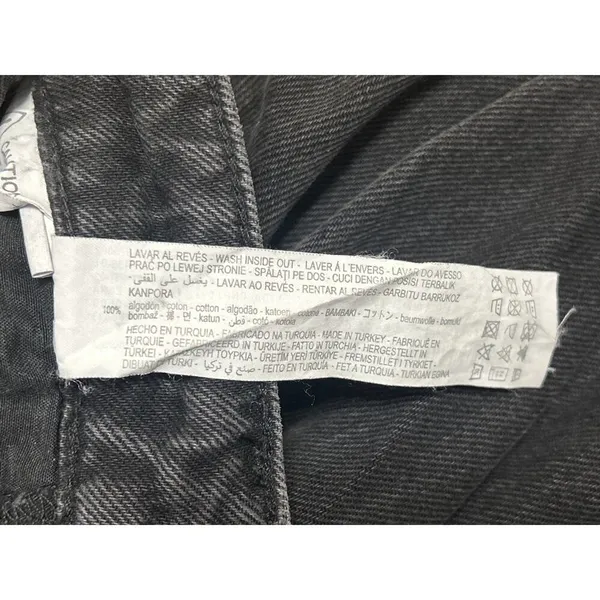Zara Women's Black High Waisted Wide Leg Baggy Palazzo Denim Jeans Pants Size 0 - Image 5