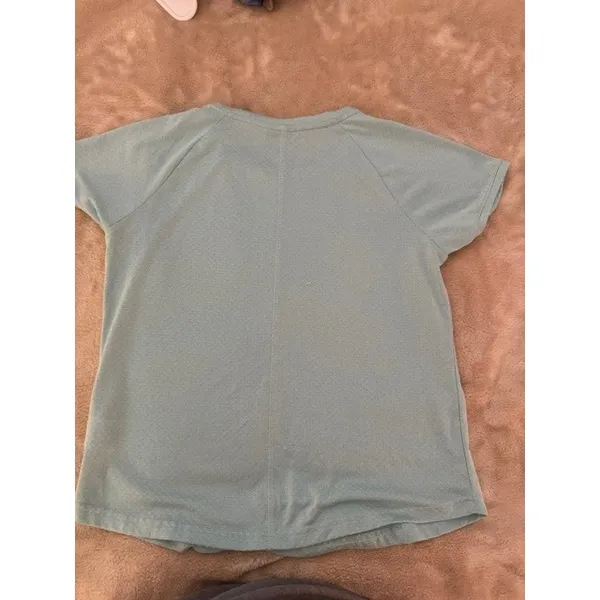 Columbia Omni-Wick Aqua Blue Mesh Short Sleeve‎ Active T-Shirt Womens Small (C) - Image 2