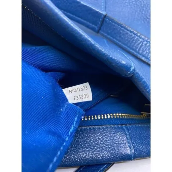Coach Medium W Adjustable Strap Blue Leather Cross - Image 11