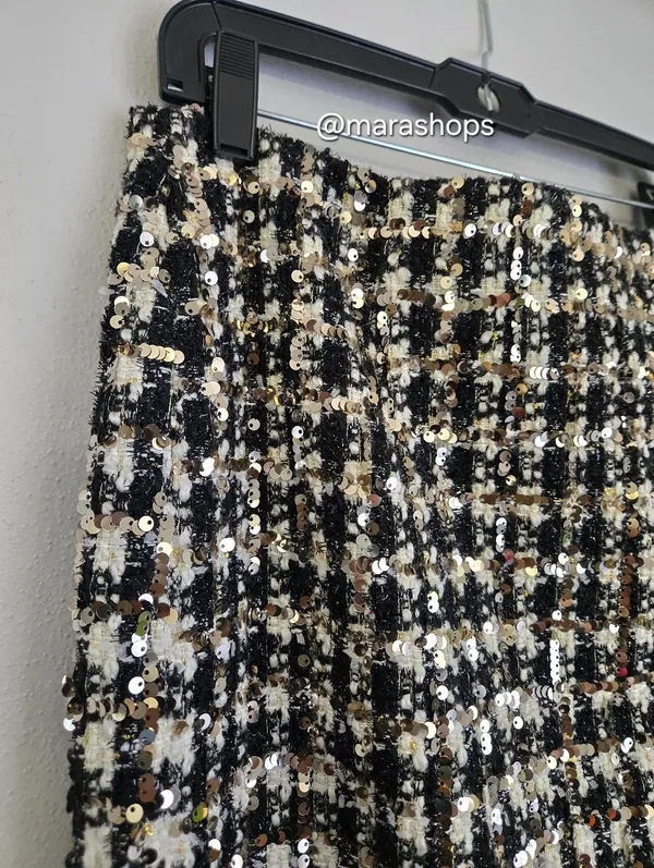 Sau Lee Amelia Skirt Gold Size 8 - Image 6