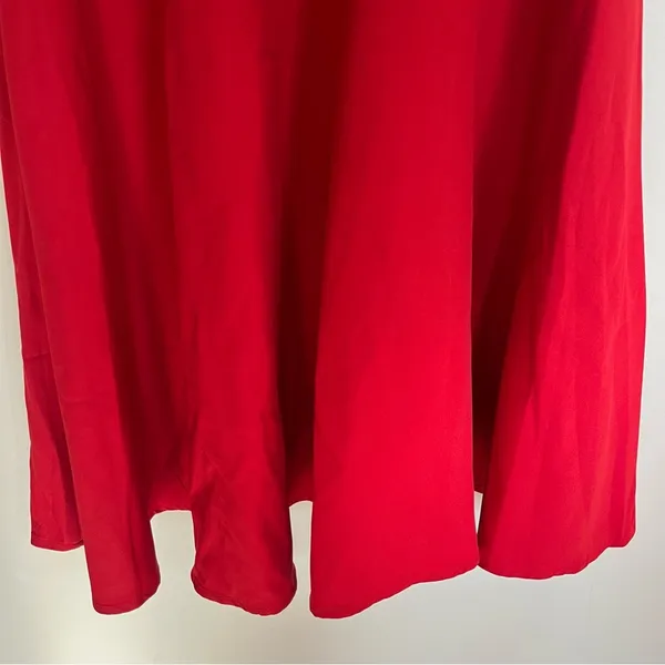 NWT‎ Elia - Cher Knee Length Dress Cross Back Red Size 8-10 Zip Up Back - Image 2