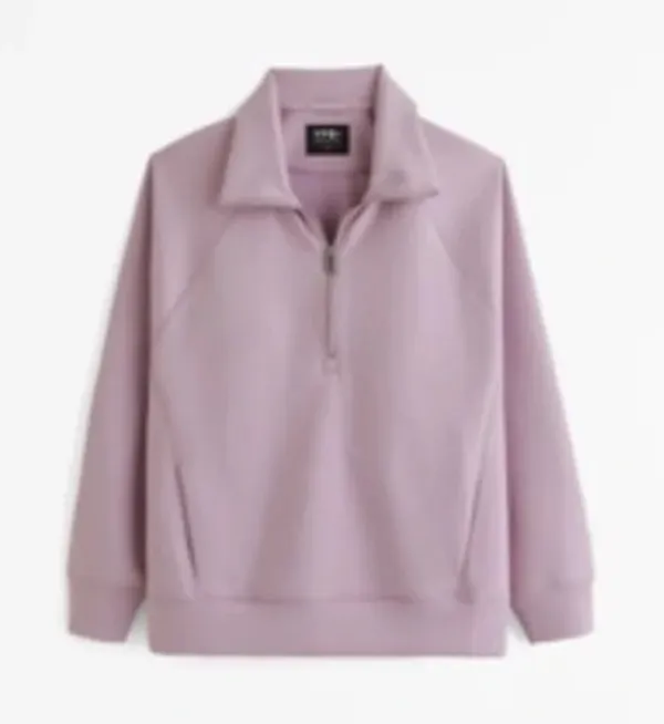 Abercrombie Athletics YPB neoknit oversized quarter zip - Image 3