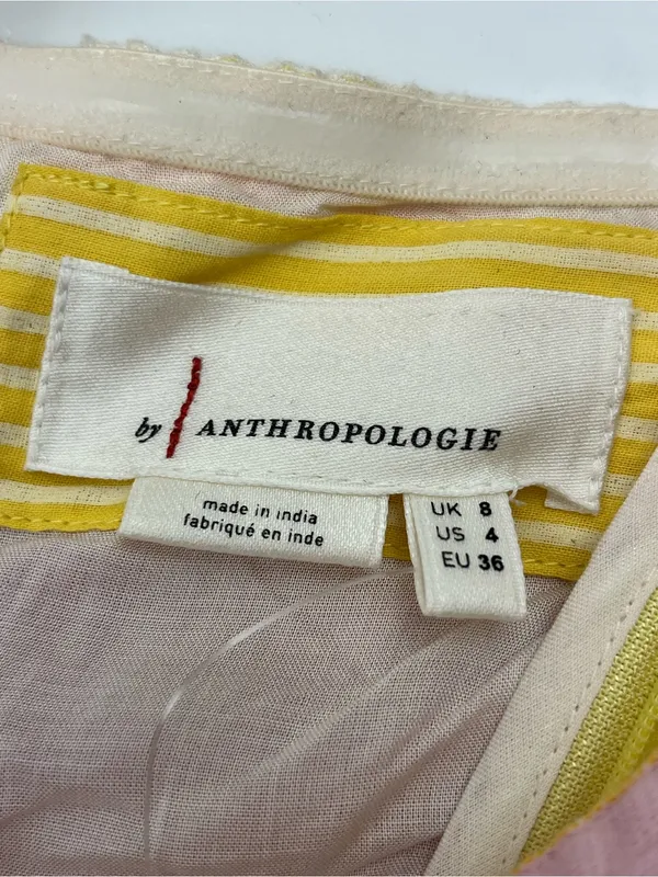 By Anthropologie Savannah 100% Cotton Halter Midi Multi Stripe Sundress Womens 4 - Image 4