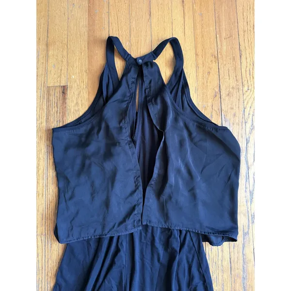 Sweaty Betty Jumpsuit Womens Medium Black Wide Leg Sleeveless Racerback SB4849 - Image 4