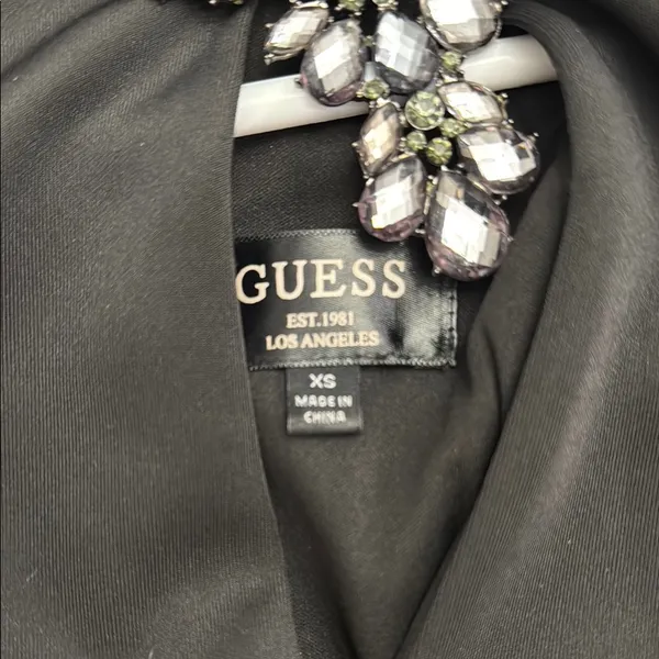 Guess Black Halter Tiered Cocktail Dress - Image 2