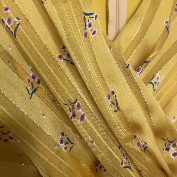 Lulu's Golden Floral Mini Dress - Image 3