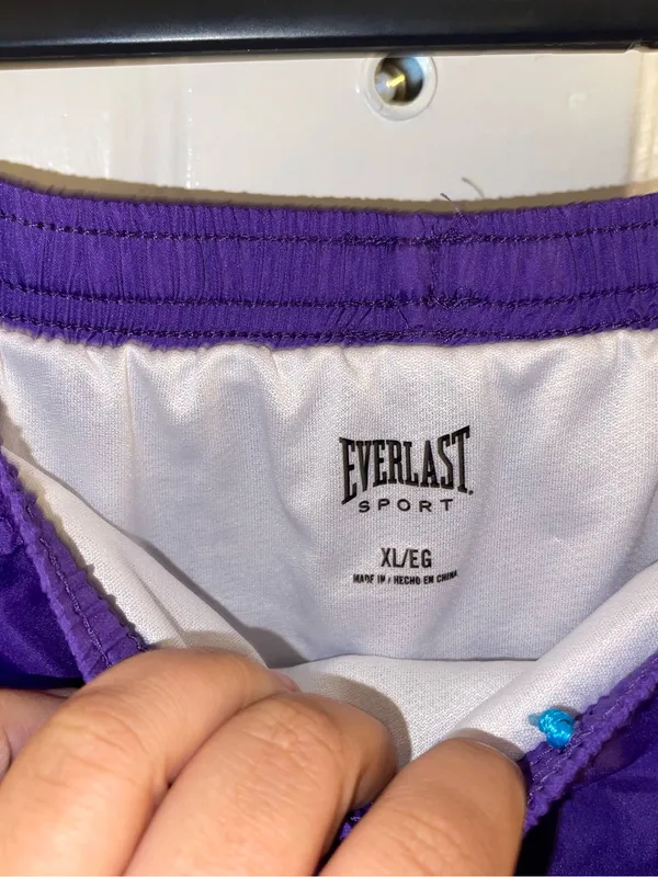 Everlast Purple Women's Running Shorts with Teal Trim - Size XL - Image 3