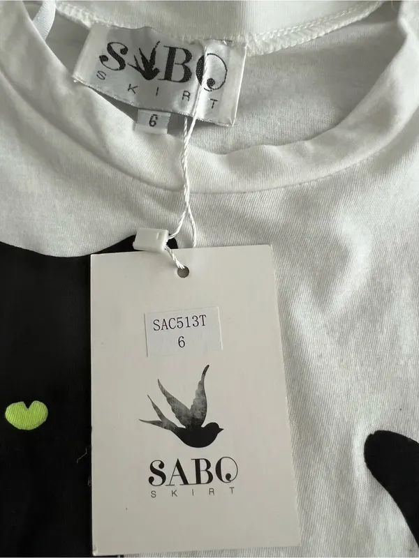 White "Bad Cat" Graphic Tank Top - Black Cat Print size 6 - Image 4
